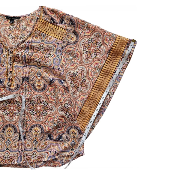 Zac & Rachel Boho Paisley Flowy Blouse - Picture 9 of 15